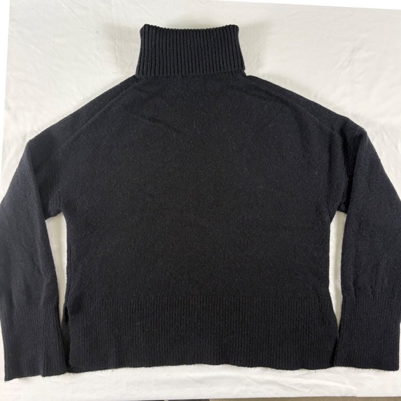 J.Crew‎ Womens Size S Black Turtleneck Sweater Alpaca Wool Supersoft Yarn Preppy - Picture 9 of 9